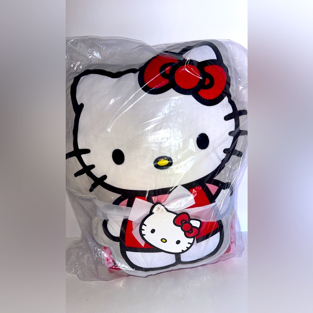 NWT Hello Kitty Pillow & Throw